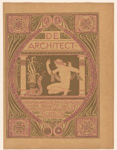 Umschlagentwurf für: Der Architekt, 1911