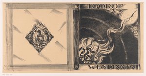 Umschlagentwurf für: Wendingen, Tooropnummer, 1928