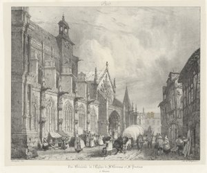 Gesamtansicht der Kirche St. Gervais und St. Protais aus 