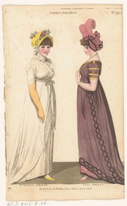 Magazine of Female Fashions of London and Paris, No. 29.1: London, Juli. 1800: Abendkleid; Festkleid