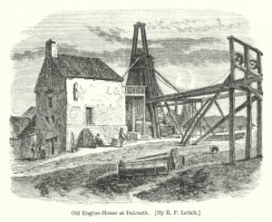 Altes Maschinenhaus in Dalcoath (Gravur)
