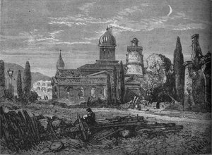 Eine Straße in Sebastopol nach der Belagerung, um 1880