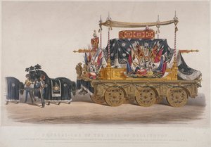 Ansicht des Leichenwagens des Herzogs von Wellington, 1852 von Richard Redgrave