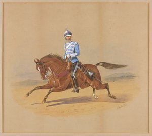 Oberst Gervase Francis Newport Tinley, 1. Bombay Lancers von Richard Simkin