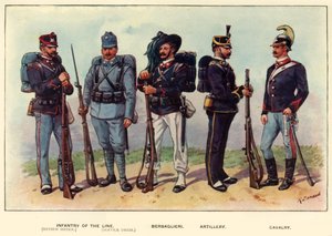 Typen der italienischen Armee, 1919