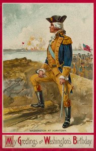 George Washington in Yorktown von Richard Veenfliet