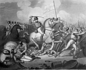 Kavallerieangriff gegen französische Infanterie, Schlacht von Salamanca, 22. Juli 1812, 1819 von Richard Westall