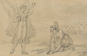Josua und der Engel (Josua 5:13) von Richard Westall