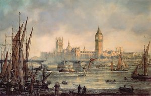 Die Houses of Parliament und die Westminster Bridge