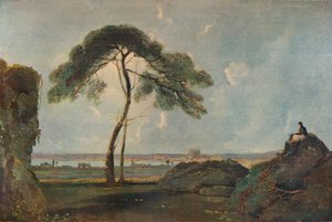 Italienische Landschaft mit einer Steineiche, ca. 1756, 1938 von Richard Wilson