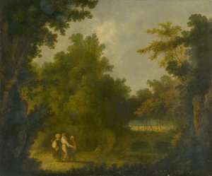Der Garten der Villa Madama, Rom von Richard Wilson