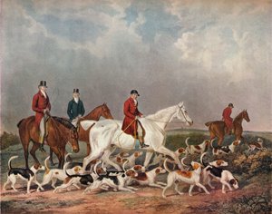 Die Hirschhunde des Earl of Derby, um 1823