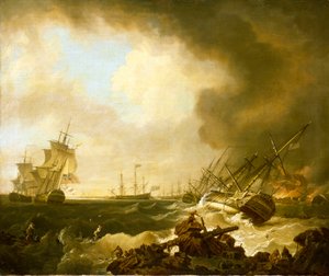 Die Schlacht von Quiberon Bay, 21. November 1759: der Tag danach von Richard Wright
