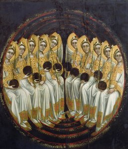 Sitzende Engel mit Kugeln in den Händen (c.1348-54) von Ridolfo di Arpo Guariento