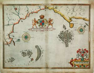 Die Schlacht vor der Isle of Wight am 4. August von Robert (after) Adams