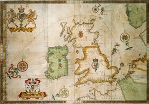 Die Route der Armada um Großbritannien und Irland von Robert (after) Adams