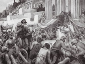 Kunstvoller Trick des Peisistratos von Robert Ambrose Dudley