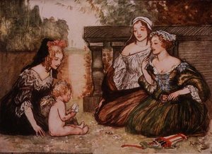 Cupid und mein Campaspe spielten Karten für Küsse, aus Palgrave