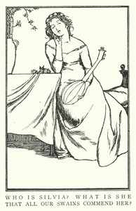 Wer ist Silvia? Was ist sie, dass alle unsere Hirten sie loben? von Robert Anning Bell