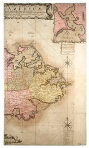 Eine neue und genaue Karte der Insel Antigua in Amerika, nach einer Vermessung in den Jahren 1746-1748, ca. 1749 von Robert Baker