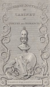 Handelskarte für literarisches Souvenir, 19. Jahrhundert von Robert Baker