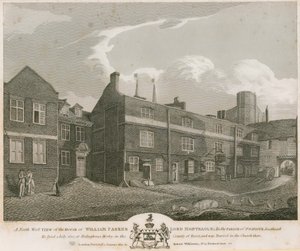 Eine nordwestliche Ansicht des Hauses von William Parker, Lord Monteagle von Robert Blemell Schnebbelie