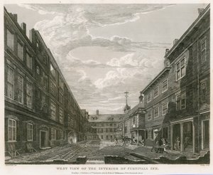 Westansicht des Inneren von Furnival