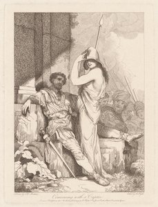 Gespräch mit einem Gefangenen von Robert Blyth, after John Hamilton Mortimer