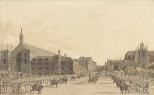Westminster, während des Prozesses von Königin Caroline