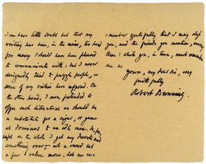 Brief von Robert Browning an William G. Kingsland, 27. November 1868 von Robert Browning