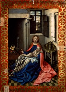Madonna und Kind vor einem Kamin, 1430er von Robert Campin