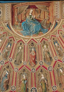 Heilige Maria, Engel und Heilige Frauen, Detail