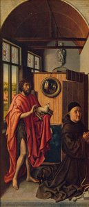 St. Johannes der Täufer und der Franziskanermönch Heinrich von Werl, 1438, ca. 1934 von Robert Campin