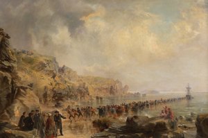 Landung des Uferendes des Atlantikkabels, 1866 von Robert Charles Dudley