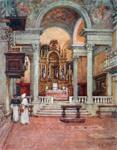 Innenraum der Klosterkirche der Dominikaner in San Domenico di Fiesole von Robert Charles Goff