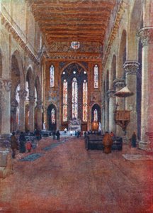 Die Franziskanerkirche Santa Croce, Blick nach Osten von Robert Charles Goff