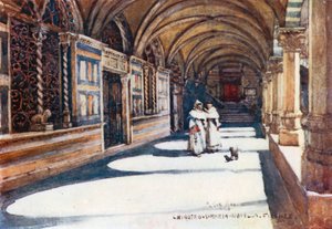 Der grüne Kreuzgang von Santa Maria Novella von Robert Charles Goff