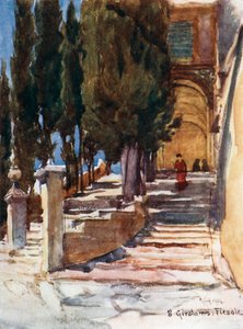 Die Stufen des Klosters San Girolamo von Robert Charles Goff