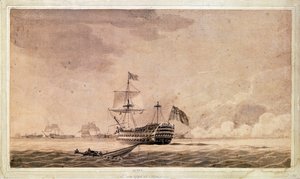 Das britische Schiff Queen, 1. Juni von Robert Cleveley