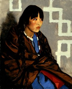 Indianermädchen, oder Julianita, c.1917 von Robert Cozad Henri