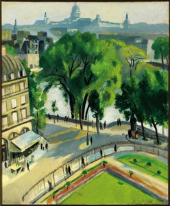 Ansicht des Quai du Louvre