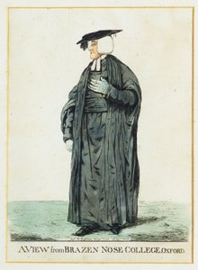 Blick vom Brazen Nose College, Oxford von Robert Dighton