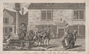 Ablegen des Eides in Highgate von Robert Dighton