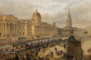 Trafalgar Square, London, 7. März 1863 von Robert Dudley