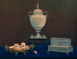 Vase und Tintenfässer, 1863