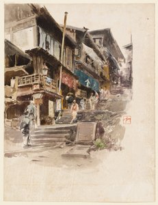 Eine Straße in Ikao, Japan, II von Robert Frederick Blum