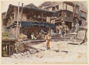 Eine Straße in Ikao, Japan, I von Robert Frederick Blum