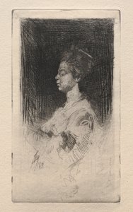 Profilkopf eines japanischen Mädchens, 1879