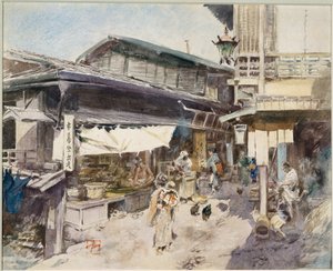 Straßenszene in Ikao, Japan von Robert Frederick Blum