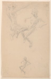 Studie für eine Gruppe, "Weinfest", Mendelssohn Glee Club, New York, NY von Robert Frederick Blum